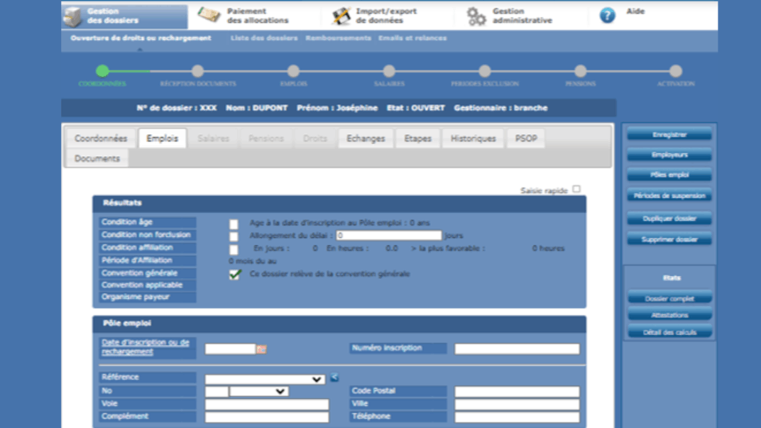 Image Indeline - Ouverture de droits