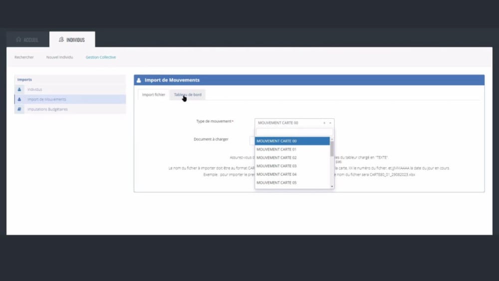 Image Winpaie-RH PreliQ - Import en masse de mouvements de paie